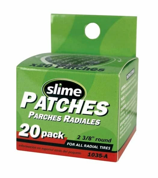 Slime 20 Piece 2-1/4 Inch Radial Tire Repair Patch Kit - 1035-A - Patches & Plugs