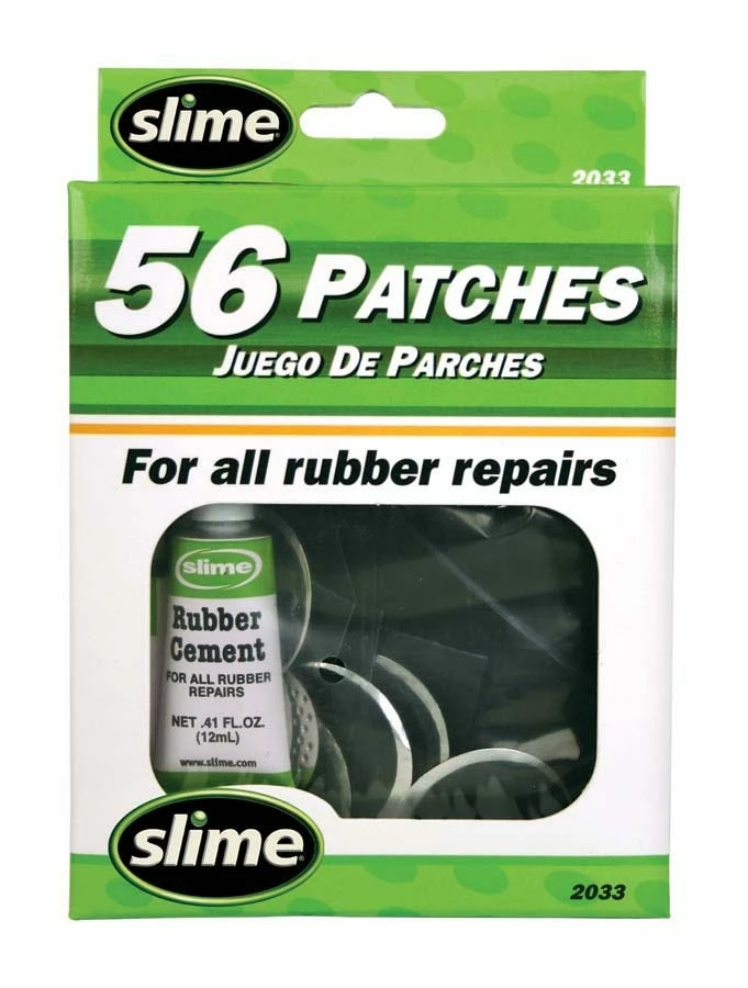 Slime 56 Piece Rubber Patch Repair Kit - 2033 - Patches & Plugs