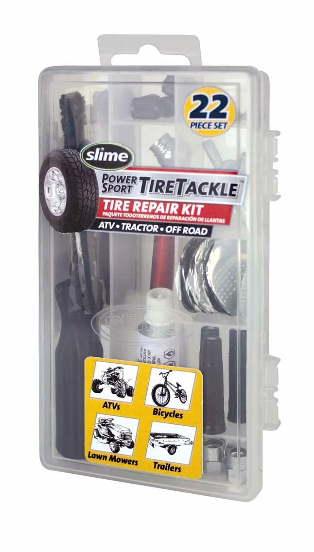 Slime 22 Piece Medium Tire Repair Kit Tackle Box - 2510 - Patches & Plugs