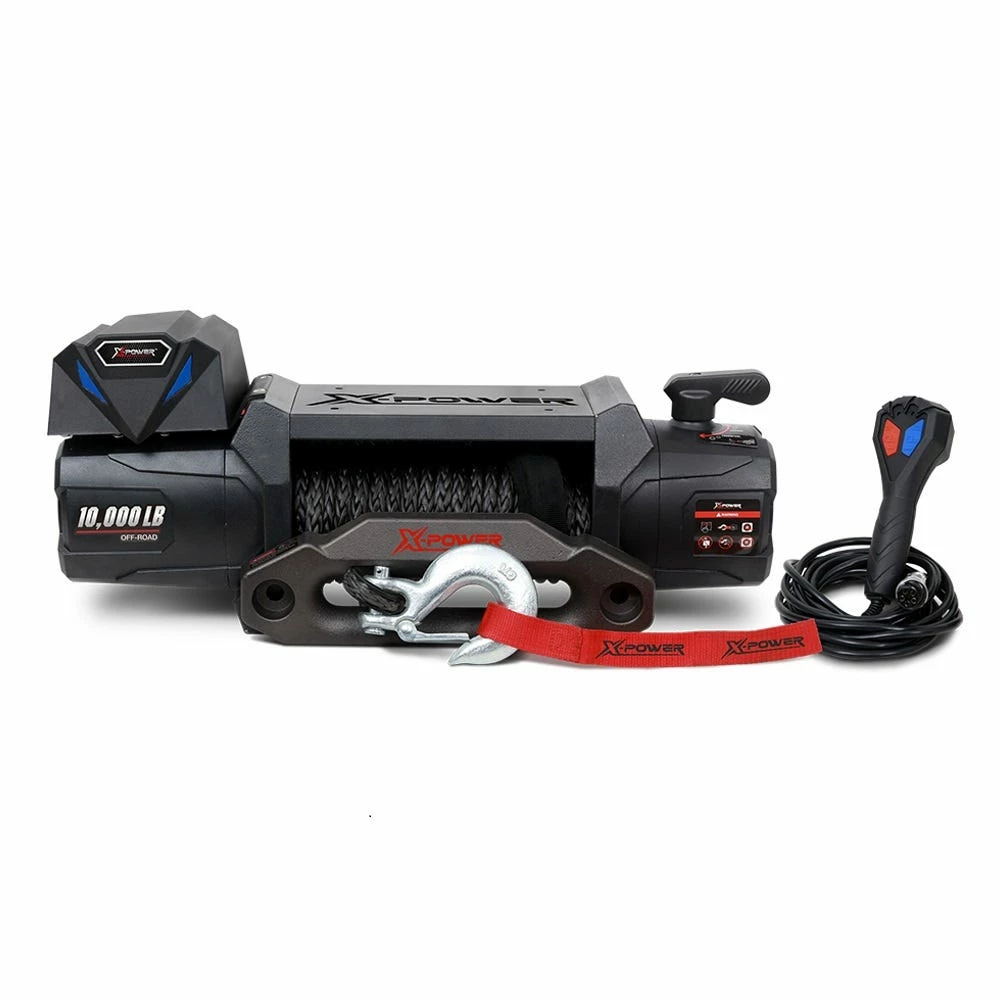 X-Power 10,000 lb. 12V DC Winch with Synthetic Rope - 10801052 - Winches - Image 2