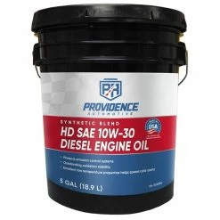 Providence Automotive Premium Oil Synthetic Blend 10W30 Diesel Engine Oil, 5 Gallon - PA-10305G - Motor Oil
