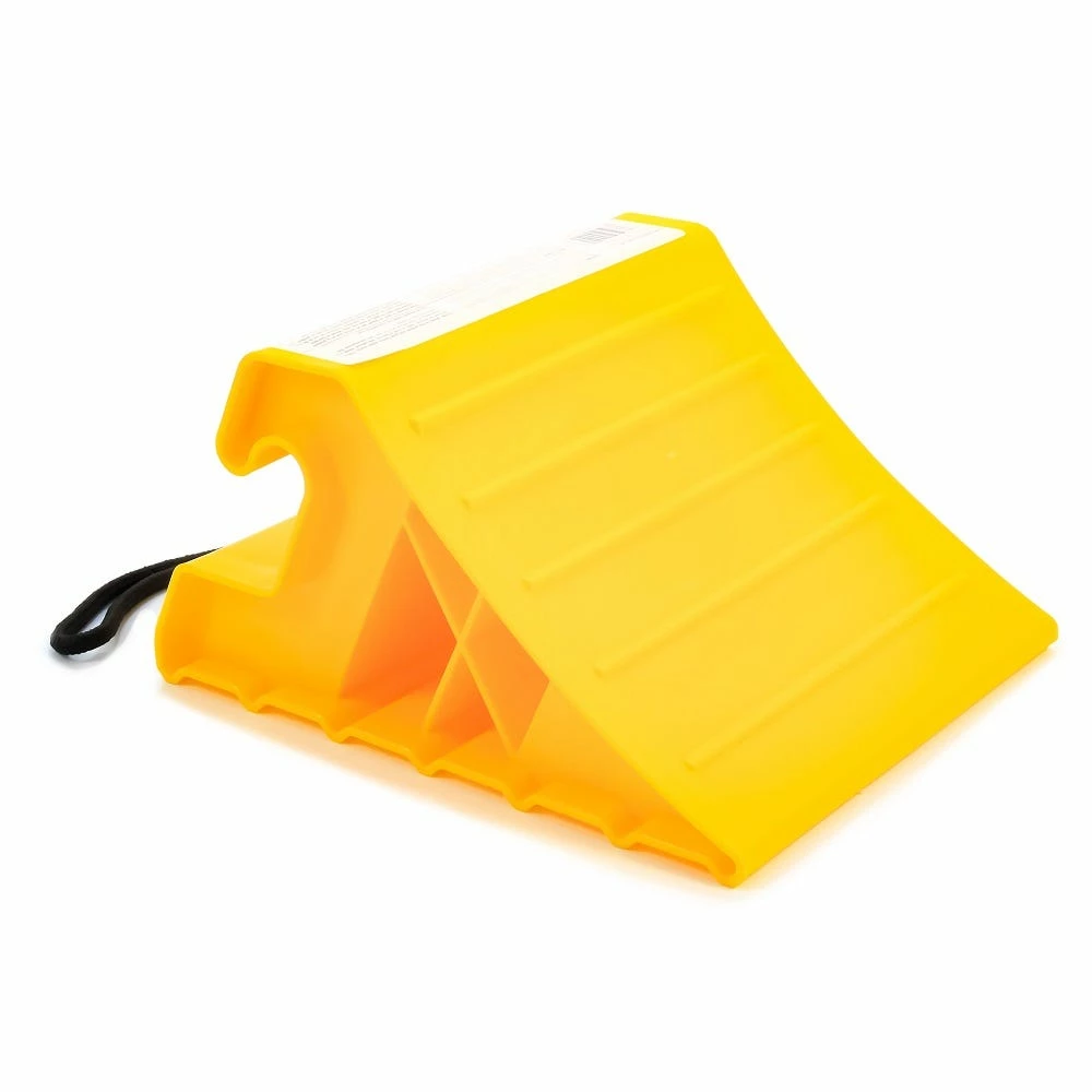 Camco Wheel Chock with Rope Yellow - 44472 - Exterior Accessories - Image 2