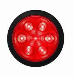 Optronics Fleetcount™ 7-Led 4" Grommet Mount Red Stop/Turn/Tail Light Kit With Grommet And Right Angle Pigtail - Accessories & Gear