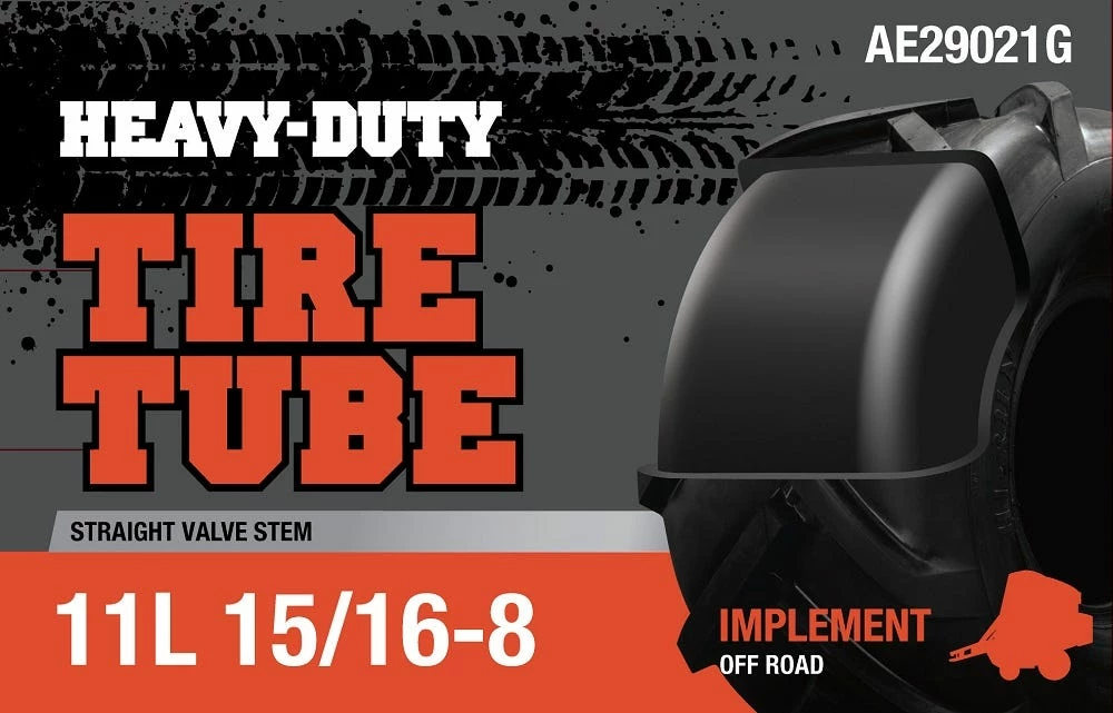 Heavy Duty Implement Off-Road Tire Tube 11L 15/16-8 AE29021G - Automotive Tires