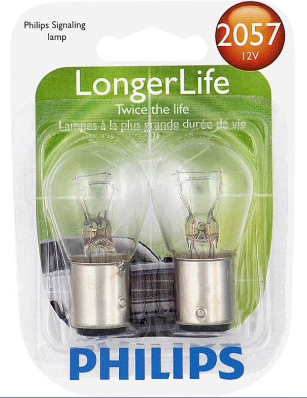 Phillips 2057 LongerLife Mini Bulb 2057LLB2 - Automotive Lighting