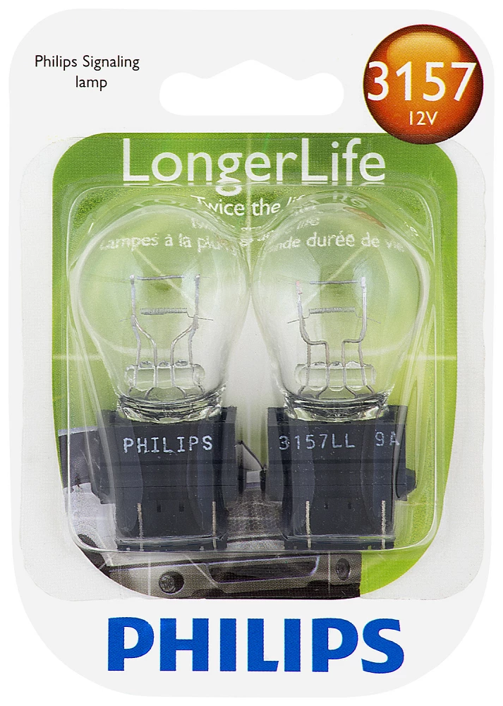 Phillips 3157 LongerLife Mini Bulb 3157LLB2 - Automotive Lighting