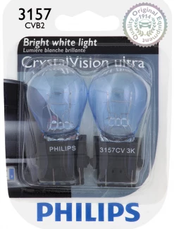 Phillips 3157 CrystalVision Mini Bulb 3157CVB2 - Automotive Lighting