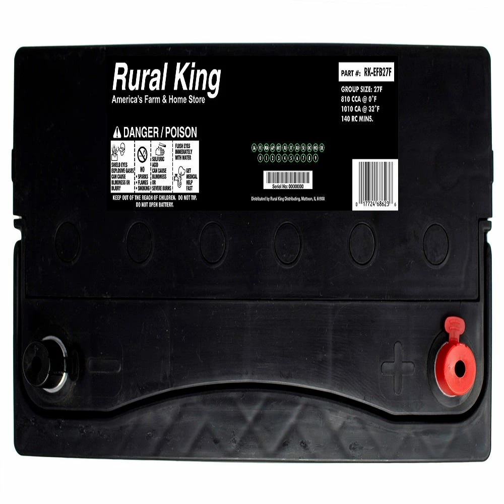 Rural King Premium EFB Automoitive Battery - Rural King-EFB27F - Batteries & Accessories - Image 2