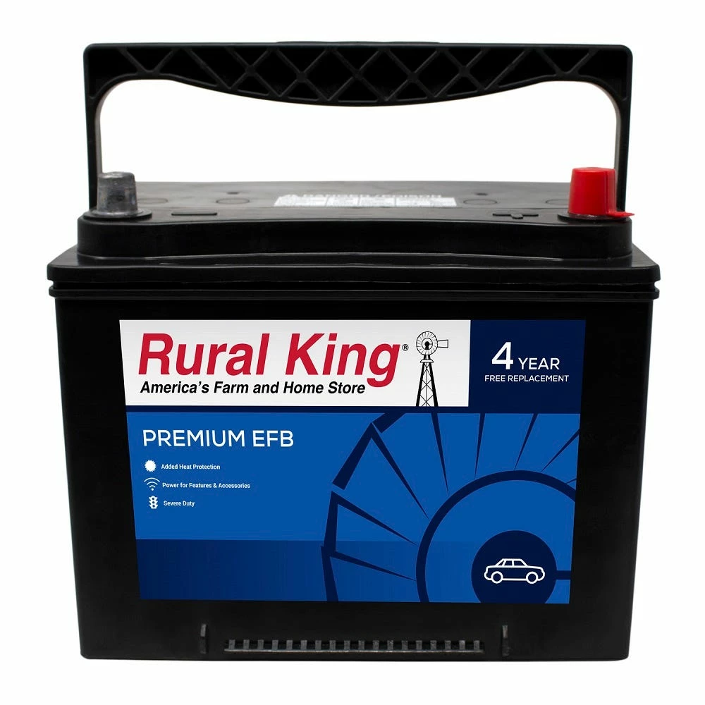 Rural King Premium EFB Automoitive Battery - Rural King-EFB24F - Batteries & Accessories