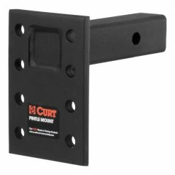 CURT Adjustable Pintle Mount - 2 Inch Shank - 10 - 000 lbs. - 7 Inch High - 6 Inch Long 48323 - Hitches