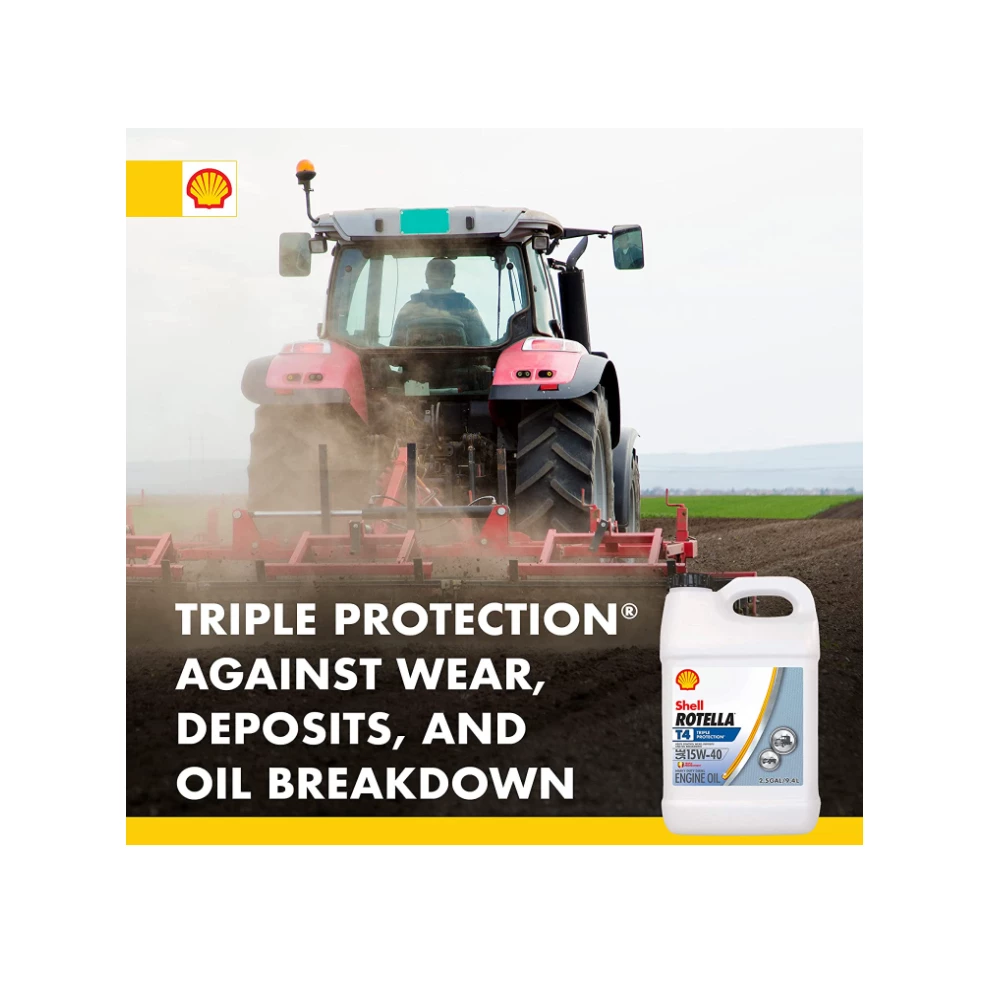 Shell Rotella T4 15W40 Heavy Duty Diesel Oil, 2.5 Gallon -550045127 - Motor Oil - Image 4