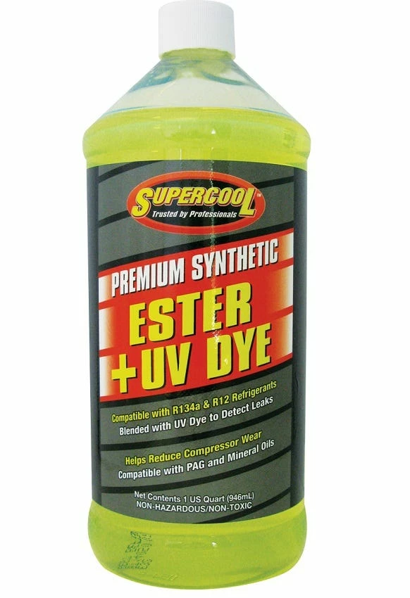 TSI Supercool Ester Oil with U/V Dye 32 oz - E32 - Automotive Chemicals & Compounds