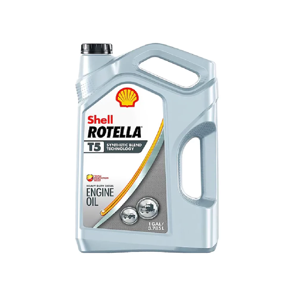 Shell Rotella T5 15W-40 Synthetic Blend Heavy Duty Diesel Motor Oil, 1 Gallon -550045348