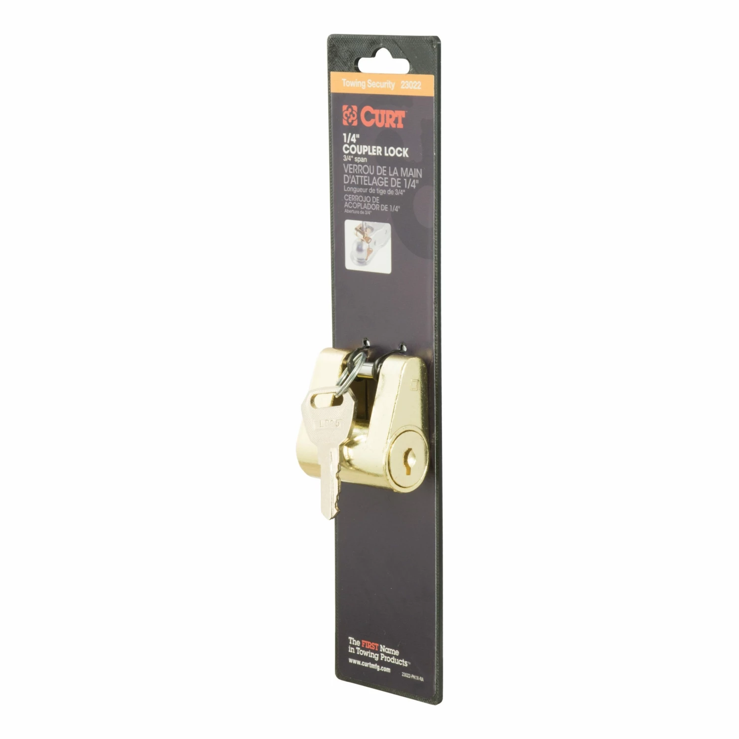 Curt Brass Coupler Lock 2 Keys 23022 - Couplers - Image 2