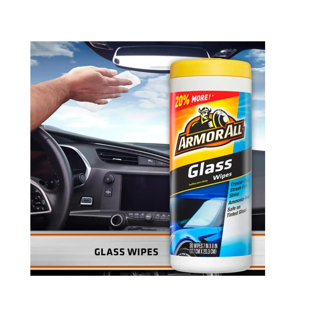 Armor All Glass Wipes, 30 Count - 17501B - Windshield Solvent - Image 2
