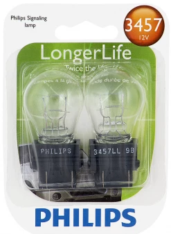 Phillips 3457 LongerLife Mini Bulb 3457LLB2 - Automotive Lighting