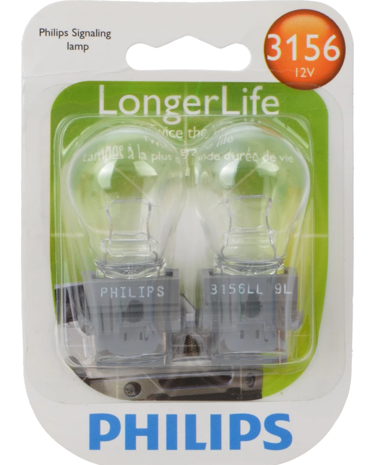 Phillips 3156 LongerLife Mini Bulb 3156LLB2 - Automotive Lighting