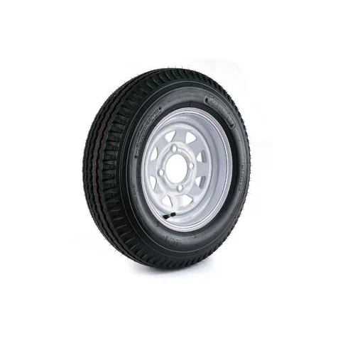 Martin Wheel Kenda Loadstar Trailer Tire and 4-Hole Custom Spoke Wheel (4/4) - 530-12 LRB - RVs & Campers