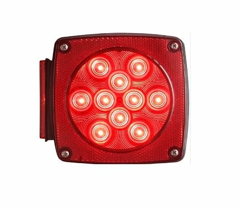 Optronics 11-Led Stud Mount Traditional Stop/Turn/Tail Light; Driver Side - Includes License Illuminator - Accessories & Gear