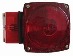 Optronics Submersible Red Combination Tail Light For Over 80" Applications; Driver Side - Includes License Illuminator - Accessories & Gear