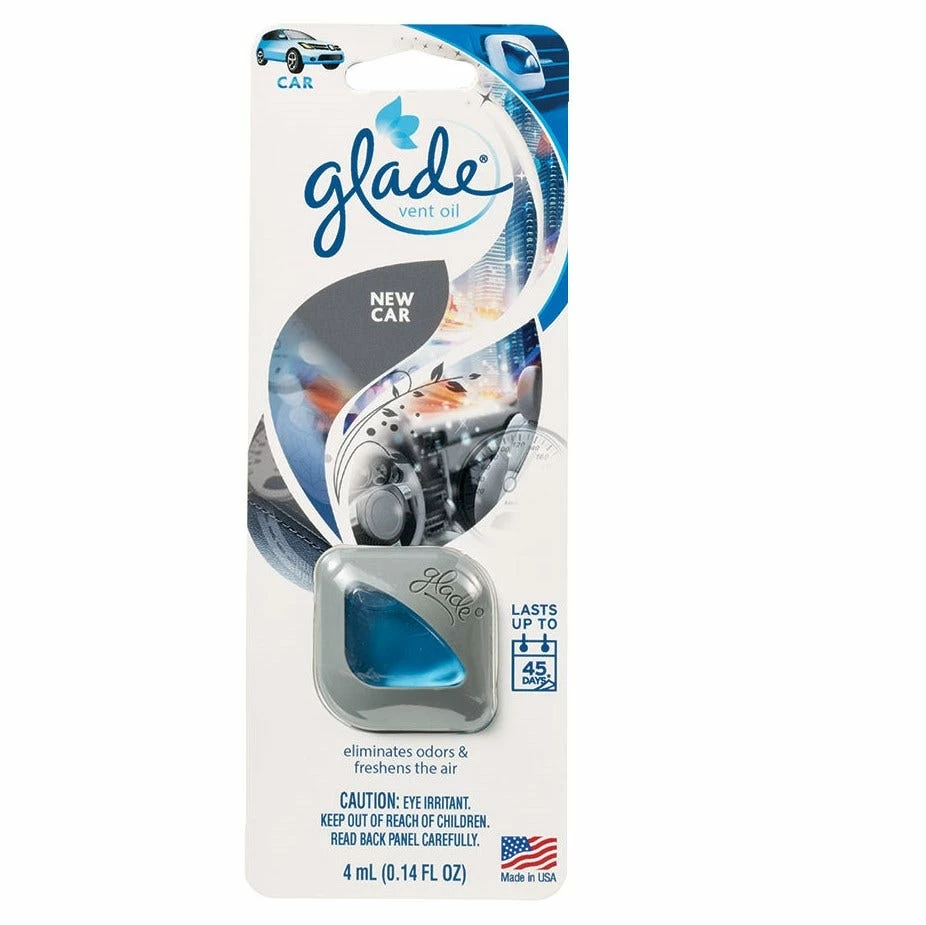 Glade Auto Vent Oil Air Freshener New Car - AUTO805376