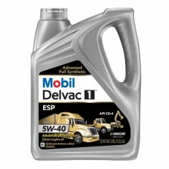 Mobil Delvac 1 ESP Heavy Duty Full Synthetic Diesel Engine Oil 5W-40, 1 Gal. - 122271 - Greases & Lubricants
