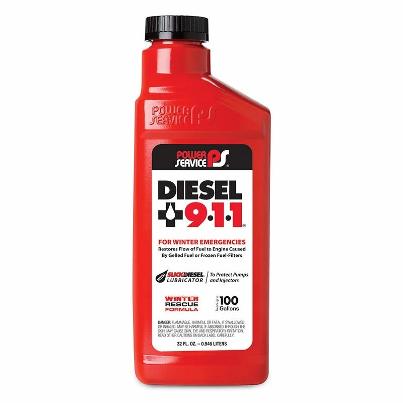 Power Service Products, Inc. Power Service 911 Diesel Fuel Supplement Treatment Quart - 08025-12 - Gasoline Additives