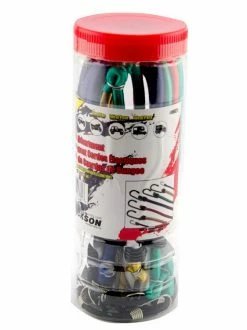 Erickson Assorted 12 Piece Bungey Set in a Plastic Jar (06621) - Straps