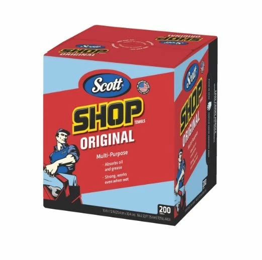 Various Brands Tool Box Blue Shop Towels 200 Count - 5520201 - Cleaning Tools - Image 3