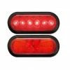 Optronics Red 6-Led Fleet Count 6" Oval Sealed Light Kit With Grommet And Pigtail, Retail Clam - Accessories & Gear