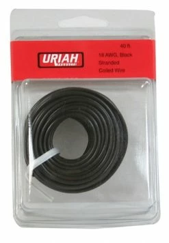Uriah Products Uriah Wire 18 Awg Stranded Black Insul (40') -UA501870 - Maintenance & Parts
