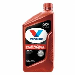 Valvoline High Mileage with MaxLife Technology SAE 5W-20 Synthetic Blend Motor Oil, 1 Quart, Case of 6 - 609506