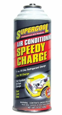 TSI Supercool Speedy Charge with Leak Stop and U/V Dye 14 oz Aerosol - 9473 - Automotive Chemicals & Compounds