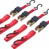 Tow Tek 4-Piece 1"X15' Ratchet Strap Tie Down Set - RTD4PC - Straps