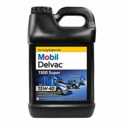 Mobil Delvac 1300 Super Heavy Duty Diesel Engine Oil 15W-40, 2.5 Gal. - 122493 - Motor Oil