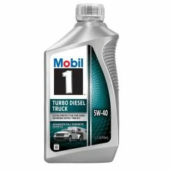 Mobil 1 Turbo Diesel Truck Full Synthetic Motor Oil 5W-40, 1 Quart - 122253