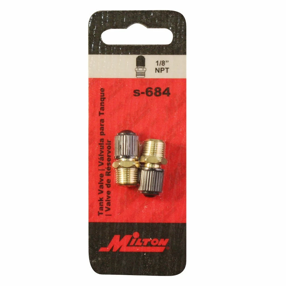 Milton 2 Pack 1/8 Inch NPT Tank Valves - S-684 - Image 3