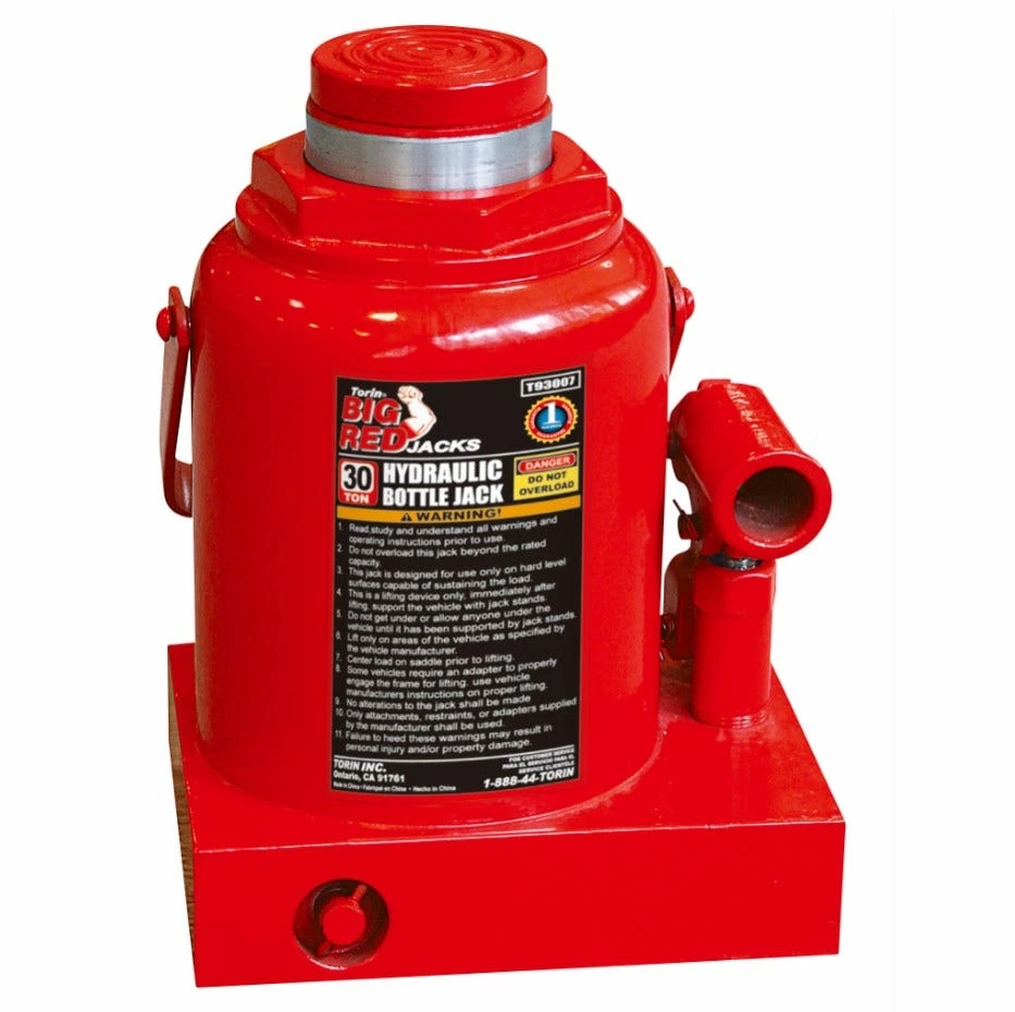 Big Red 30-Ton Welded Bottle Jack - T93007 - Jack Stands