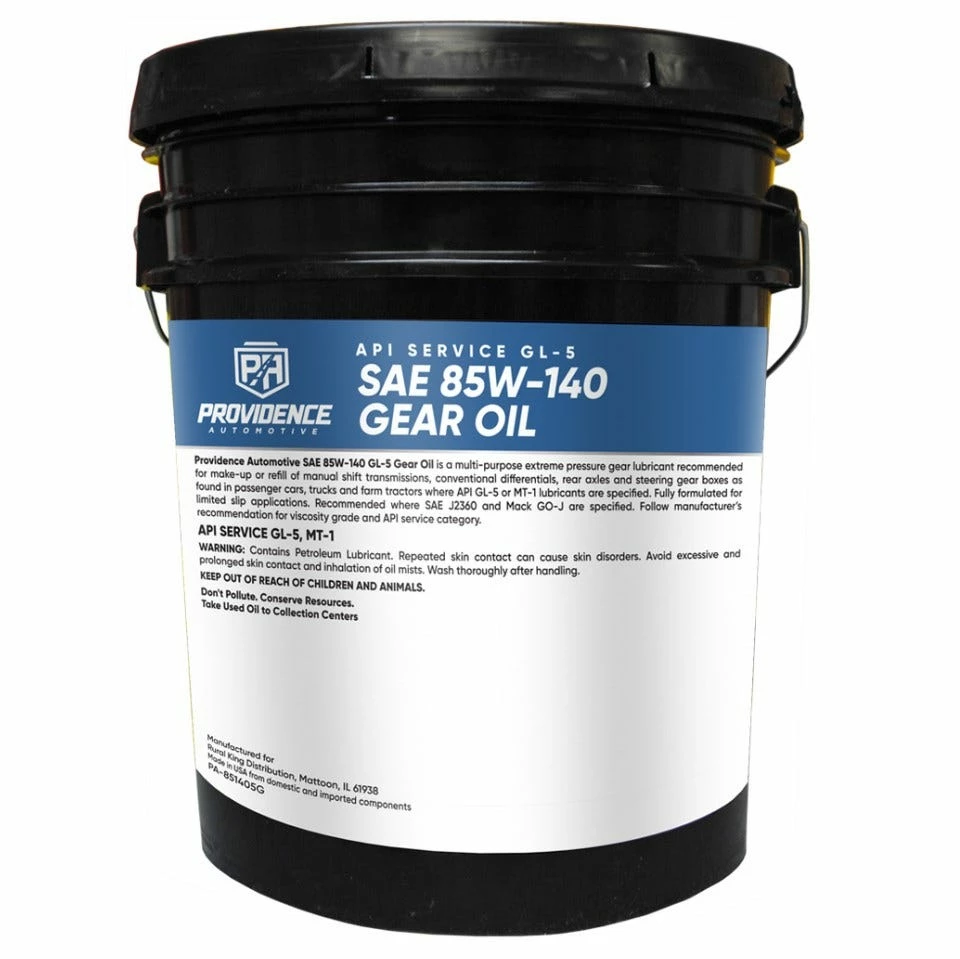 Providence Automotive Premium Multi-Purpose Gear Lube 85W 140, 5 GallonĀ - PA-851405G - Lubrication Greases - Image 2