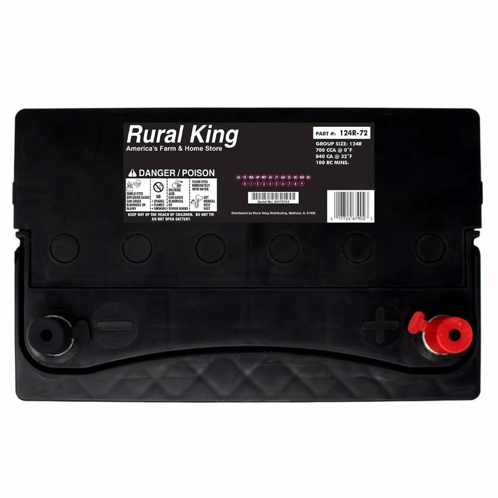 Rural King Automotive Battery - 124R-72 - Auto Batteries - Image 2