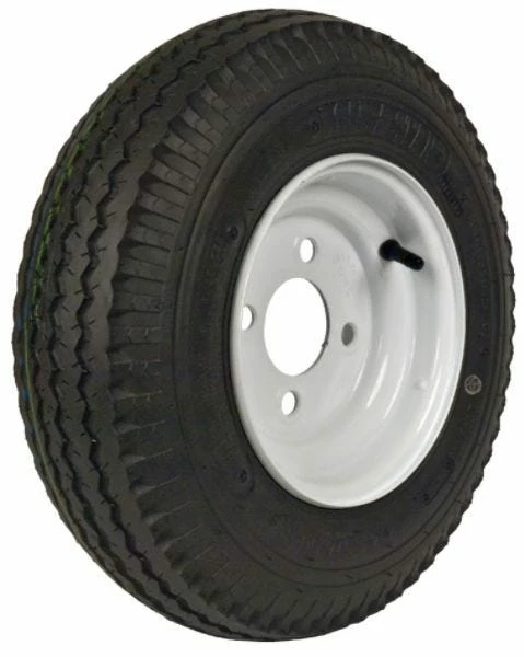 Martin Wheel Kenda Loadstar Trailer Tire and 4-Hole Wheel (4/4) - 480/400-8 LRB - RVs & Campers
