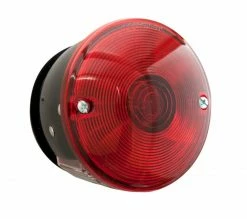 Optronics Surface Mount Round Stop/Turn/Tail Light; Driver Side - Includes License Illuminator - Accessories & Gear