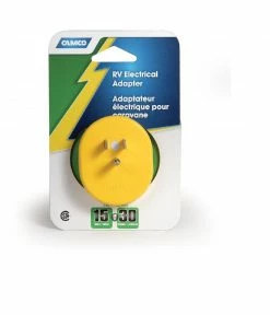Camco PowerGrip RV Electrical Adapter 15M/30F - 55223 - RVs & Campers