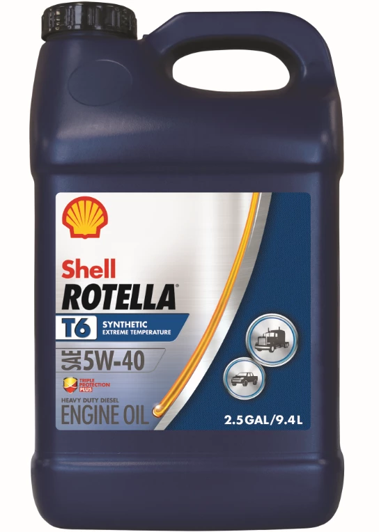 Shell Rotella T6 Synthetic Diesel 5W-40 Motor Oil, 2.5 Gallon -550046215 - Image 2