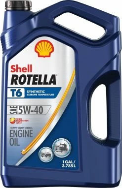 Shell Rotella T6 Synthetic Diesel 5W -40 Motor Oil, 1 -Gallon -550045347