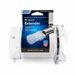 Camco RV Sewer Extender 5 Inch Clear Adapter - 39572 - General Plumbing Hardware