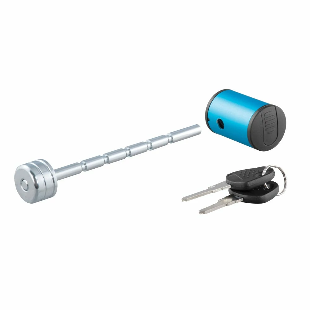 CURT Coupler Lock - 1/4 Inch Pin - 1 Inch to 3 Inch Latch Span - Right - Angle - Chrome 23503 - Tow Locks - Image 2