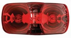 Optronics Red Dual Bulb, Bullseye Style Marker/Clearance Light - Accessories & Gear