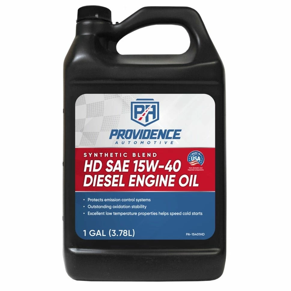 Providence Automotive 15W40 Premium All-Fleet Engine Oil, 1 Gallon - PA-15401HD - Motor Oil