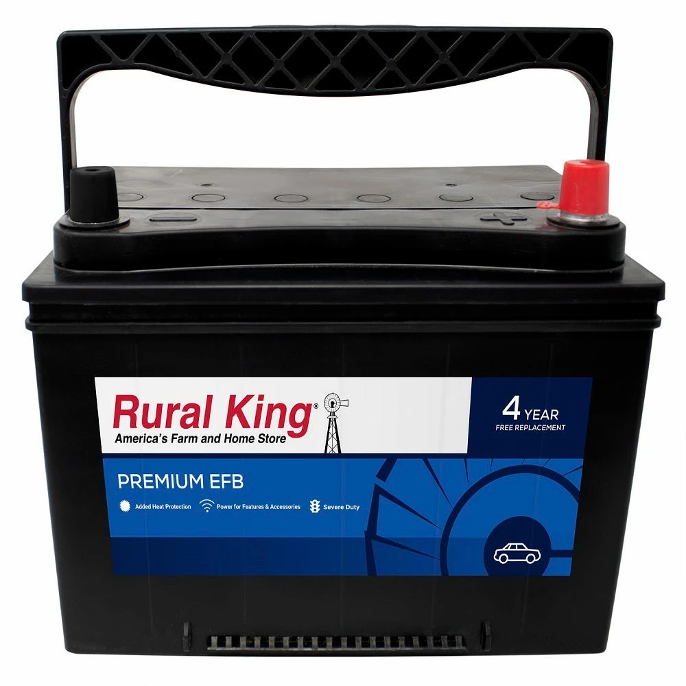 Rural King Premium EFB Automoitive Battery - Rural King-EFB124R - Batteries & Accessories